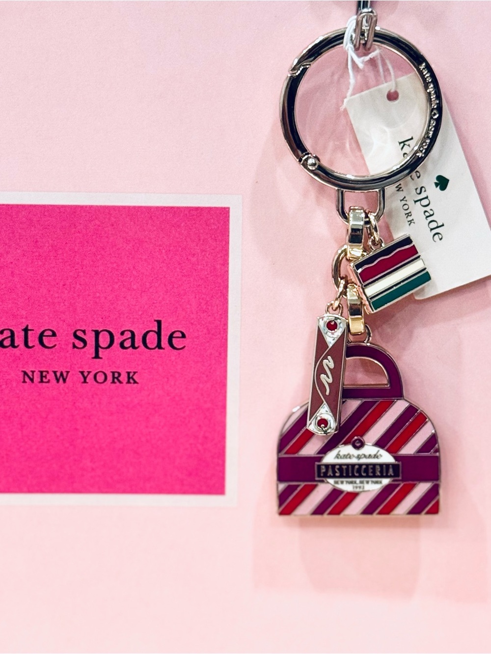 Kate Spade Pasticceria Keychain Bag Charm cake shops NWT